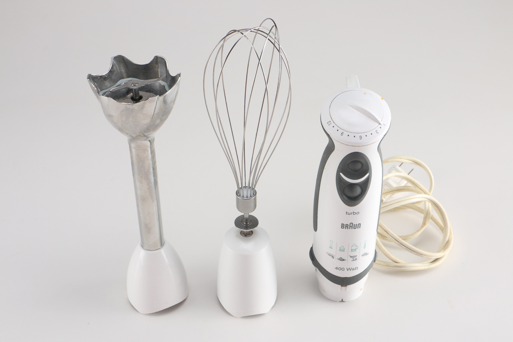 Braun Turbo Immersion Blender and Cuisinart Mini Prep Plus EBTH